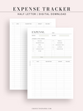 T126 | Expense Tracker in Budget, Spending Log Template