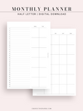 M120 | Basic Monthly Planner, MO2P