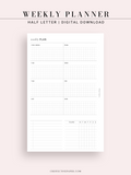 W122 | Weekly Planner, WO1P