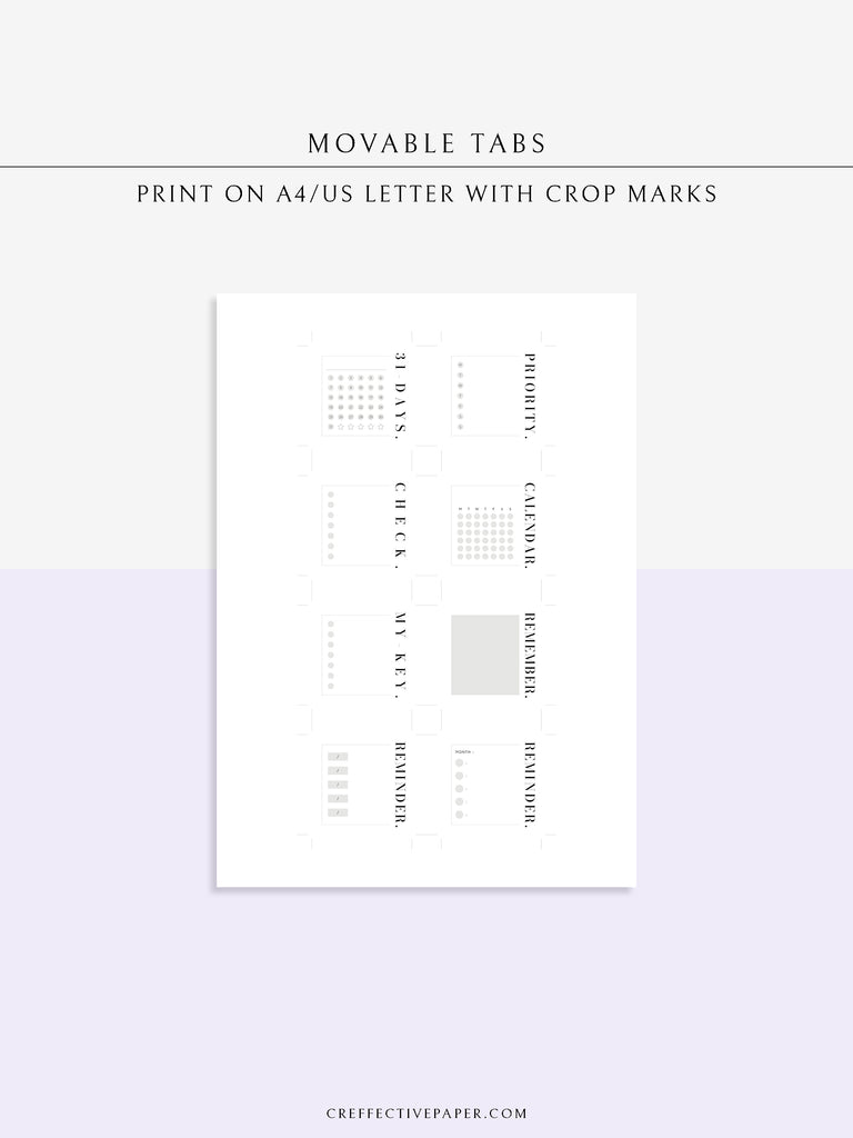 DA121 | 50x50 Movable Tabs & Notes – CreffectivePaper