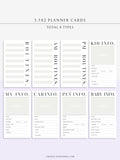 N129 | 3.5x2 Editable Planner Cards