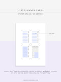 N129 | 3.5x2 Editable Planner Cards