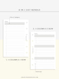 N107 | Checklist Bundle Template to Personalize Category