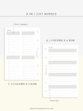 N107 | Checklist Bundle Template to Personalize Category