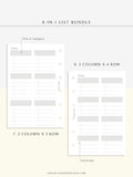 N107 | Checklist Bundle Template to Personalize Category