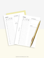 D111_DO1P | Day on a Page, Daily Planner Printable Inserts Template