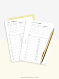 M108 | Monthly Overview, Month on a Page Printable Planner Inserts