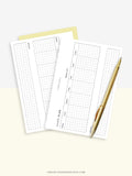 W102_H_2 | Horizontal Weekly Planner Printable
