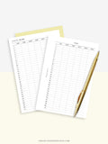 Y101 | 31 Days Yearly Planner Printable