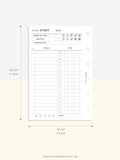 D108 | Daily Study Planner Inserts Printable Template