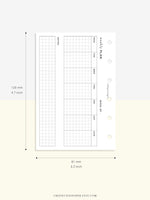 W102_H_2 | Horizontal Weekly Planner Printable