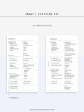 N117 | Travel Planner Bundle, Trip Overview, Vacation Planning
