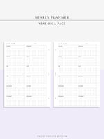 Y106 | Year on a Page, Grid Layout