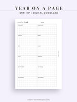 Y106 | Year on a Page, Grid Layout