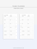 Y106 | Year on a Page, Grid Layout