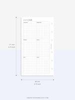 Y105 | Year on 2 Pages, Grid Layout