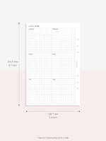 Y105 | Year on 2 Pages, Grid Layout